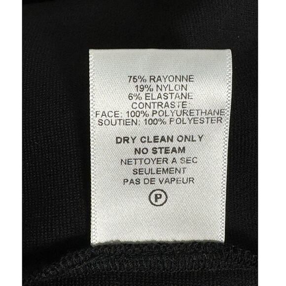 Velvet By Graham & Spencer Candy Ponti w/ Faux Leather Jacket in Black Size S - Picture 8 of 14